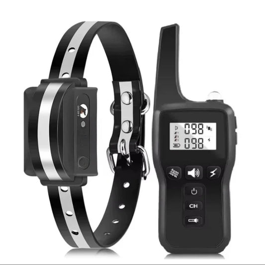 Wiederaufladbarer Elektrischer Hundetrainingshalsband Mit Fernbedienung Und 1000 M Reichweite – Petcontrol